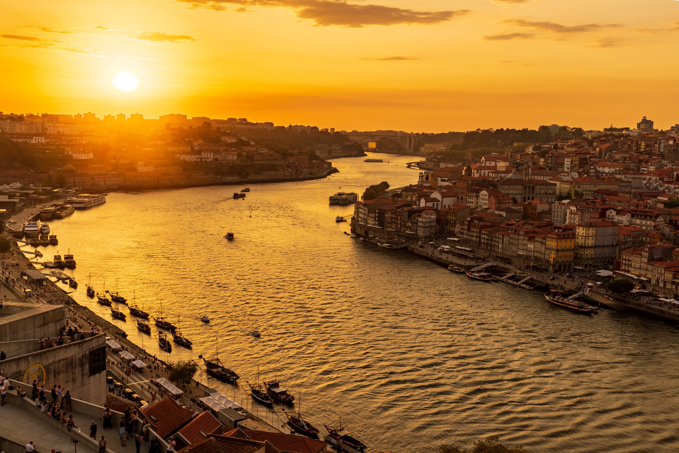 Aerial Photo of City During Golden Hour